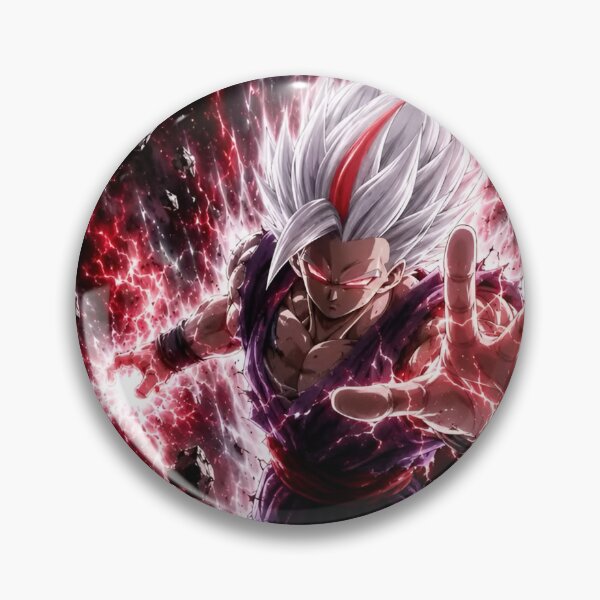 Item preview, Beast Mode Super Saiyan Warrior – Red Lightning Anime Power Art designed and sold by Dyan4.