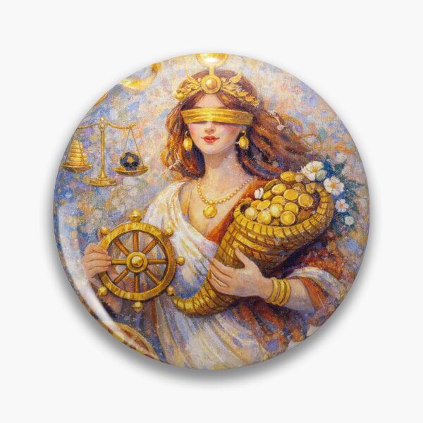 Item preview, Fortuna Painting – Roman Goddess of Fortune and Luck designed and sold by GalleryKauffeld.
