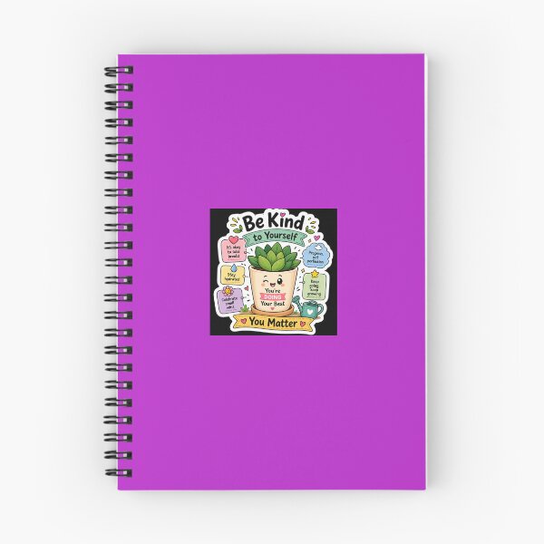 Item preview, Be Kind to Yourself – You Matter Cute Plant Self Care Motivational Sticker designed and sold by vinothmech53.