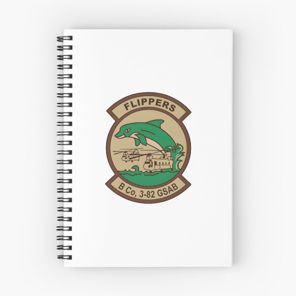 Item preview, B Company 3-82 GSAB Flippers Insignia Patch designed and sold by CharlieDesings.