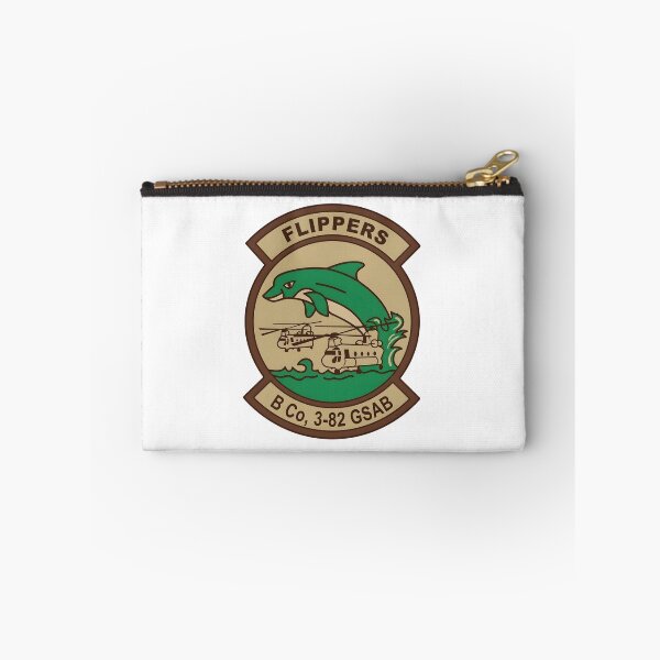 Item preview, B Company 3-82 GSAB Flippers Insignia Patch designed and sold by CharlieDesings.