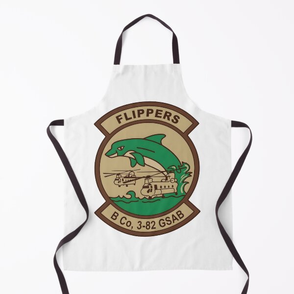 Item preview, B Company 3-82 GSAB Flippers Insignia Patch designed and sold by CharlieDesings.