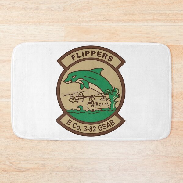Item preview, B Company 3-82 GSAB Flippers Insignia Patch designed and sold by CharlieDesings.