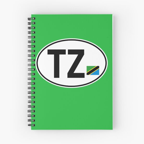 Item preview, Tanzania TZ Oval Country Code Sticker designed and sold by The Digital Compass.