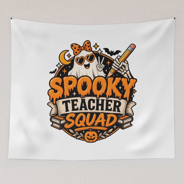 Item preview, Spooky Teacher Squad – Cute Halloween Ghost Teacher Design designed and sold by Gallery-yuuna .