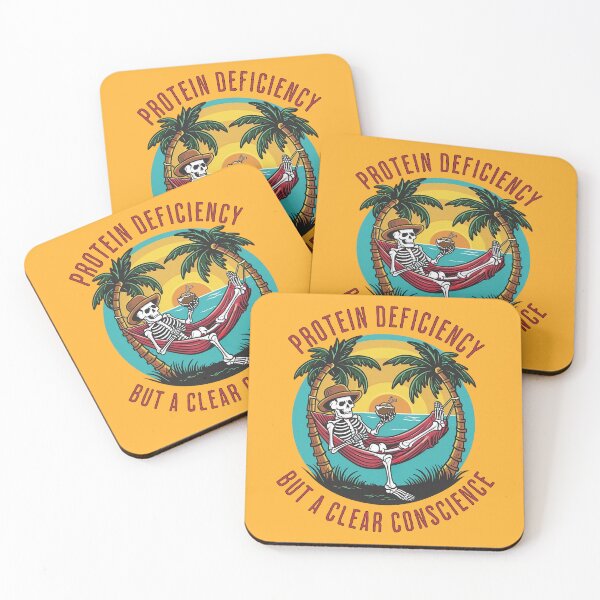 Item preview, Protein Deficiency Clear Conscience Vegan Retro Sunset designed and sold by Veganizer.art.