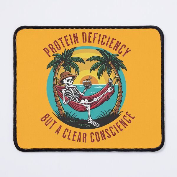 Item preview, Protein Deficiency Clear Conscience Vegan Retro Sunset designed and sold by Veganizer.art.