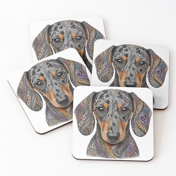 Item preview, Dapple Dachshund designed and sold by PaintedbyCarol.