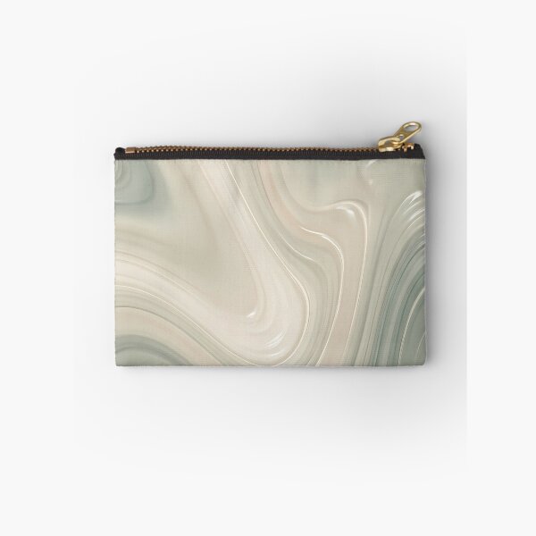 Item preview, Liquid Abstract in Sage Green and Cream — Soft Earthy Marble Art designed and sold by SeamPix.