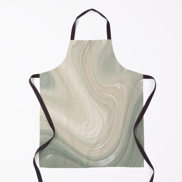 Item preview, Liquid Abstract in Sage Green and Cream — Soft Earthy Marble Art designed and sold by SeamPix.