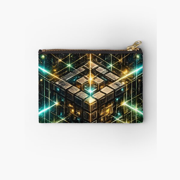 Item preview, Cyberpunk Isometric Quantum Cube Core Art designed and sold by RiteshCenter .