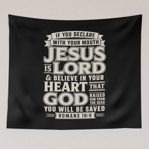 Item preview, Romans 10:9 Jesus Is Lord You Will Be Saved designed and sold by ChristianLife.