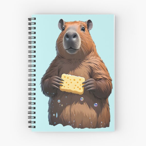 Item preview, Bath Time Capybara designed and sold by Structure-Blue.