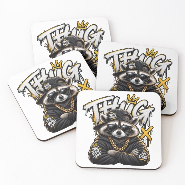Item preview, Thug Raccoon Streetwear – Cool Gangster Trash Panda Graffiti Design designed and sold by P&B Digital Art.