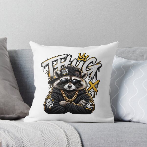 Item preview, Thug Raccoon Streetwear – Cool Gangster Trash Panda Graffiti Design designed and sold by P&B Digital Art.