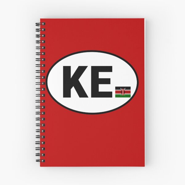 Item preview, Kenya KE Oval Country Code Sticker designed and sold by The Digital Compass.