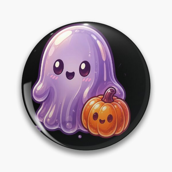 Item preview, Kawaii Jelly Ghost and Pumpkin Cheer designed and sold by Fun2Fentastic.