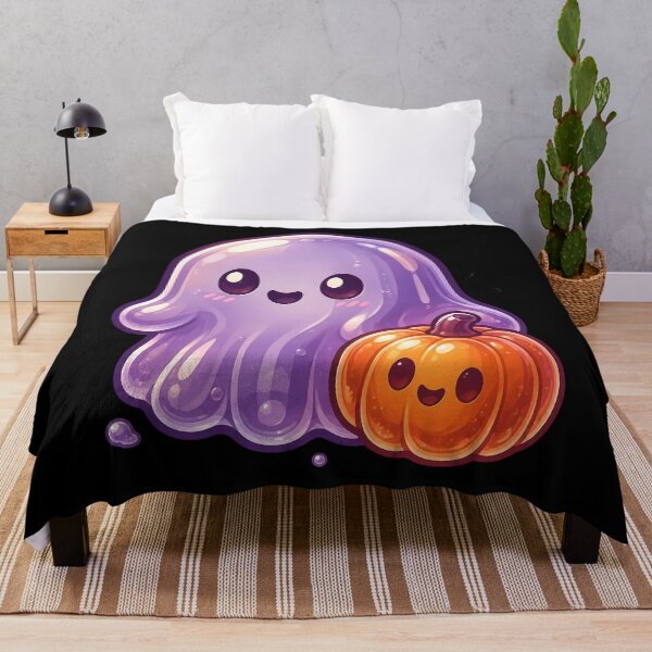 Item preview, Kawaii Jelly Ghost and Pumpkin Cheer designed and sold by Fun2Fentastic.