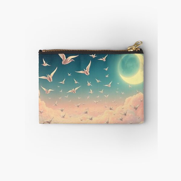 Item preview, Origami Crances flying across a dreamscape sky designed and sold by Asiantrendzz.