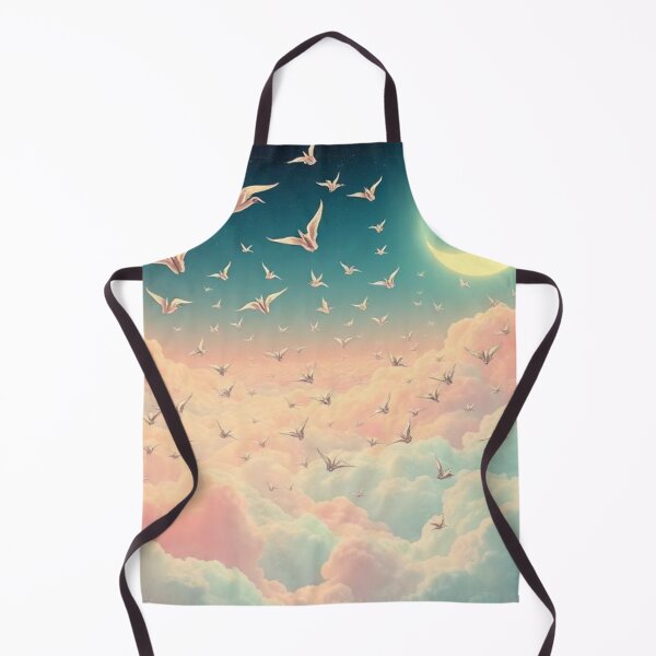 Item preview, Origami Crances flying across a dreamscape sky designed and sold by Asiantrendzz.