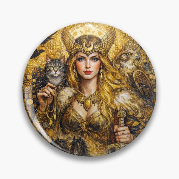 Item preview, Freya Painting – Norse Goddess of Love and Beauty designed and sold by GalleryKauffeld.