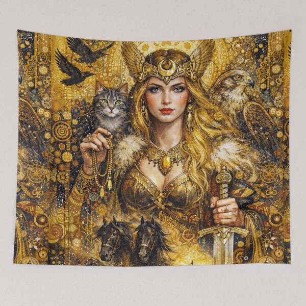 Item preview, Freya Painting – Norse Goddess of Love and Beauty designed and sold by GalleryKauffeld.