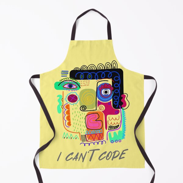 Item preview, I Can't Cope Abstract Face — Funny Statement Art Shirt designed and sold by Paper Punch Press.
