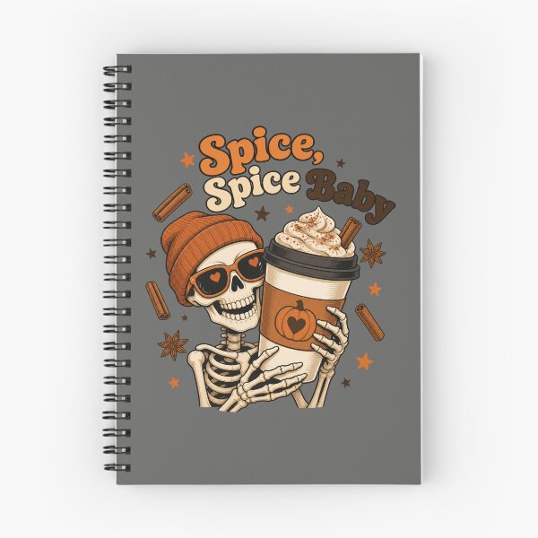 Item preview, Spice Spice Baby Shirt, Comfort Colors® Pumpkin Spice Skeleton Tee, Funny Halloween Coffee Pun Graphic designed and sold by TshirtsLabs.