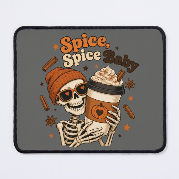 Item preview, Spice Spice Baby Shirt, Comfort Colors® Pumpkin Spice Skeleton Tee, Funny Halloween Coffee Pun Graphic designed and sold by TshirtsLabs.