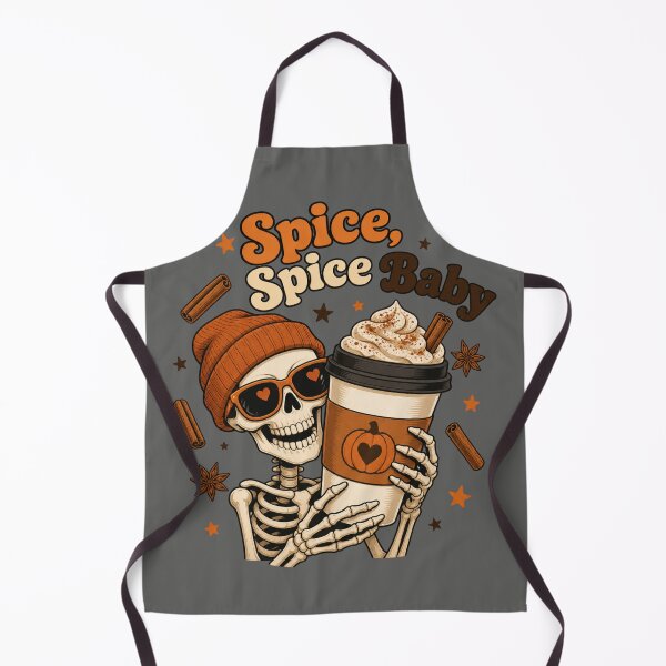 Item preview, Spice Spice Baby Shirt, Comfort Colors® Pumpkin Spice Skeleton Tee, Funny Halloween Coffee Pun Graphic designed and sold by TshirtsLabs.