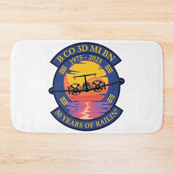 Item preview, B Company 3rd Military Intelligence Battalion 50 Years of Railin Commemorative Patch designed and sold by CharlieDesings.