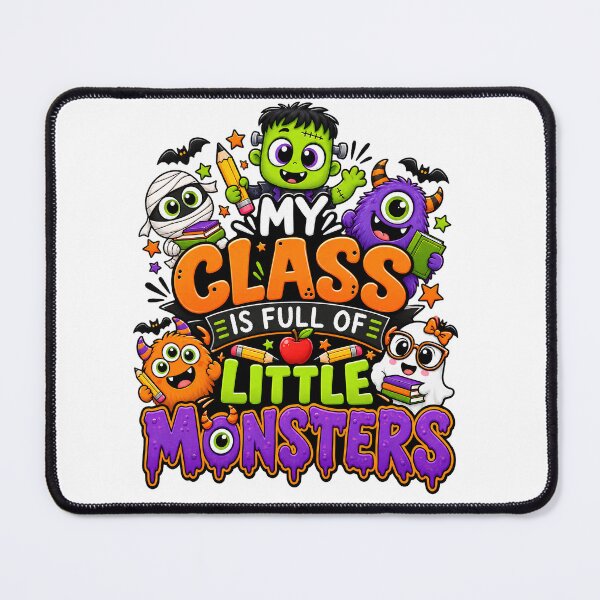 Item preview, My Class Is Full of Little Monsters – Cute Halloween Teacher Classroom Design designed and sold by Gallery-yuuna .