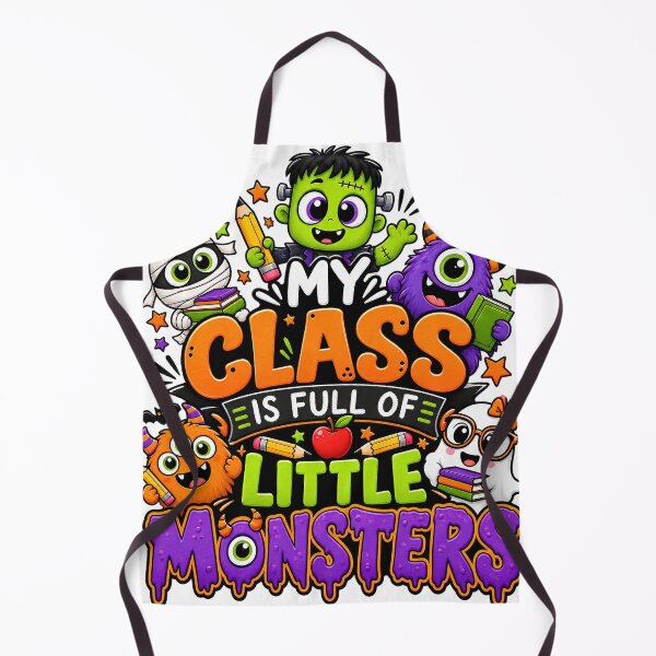 Item preview, My Class Is Full of Little Monsters – Cute Halloween Teacher Classroom Design designed and sold by Gallery-yuuna .