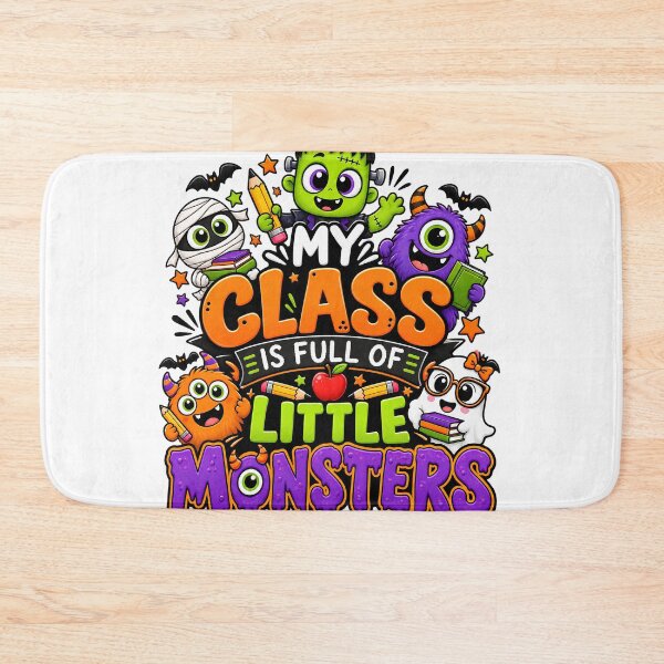 Item preview, My Class Is Full of Little Monsters – Cute Halloween Teacher Classroom Design designed and sold by Gallery-yuuna .