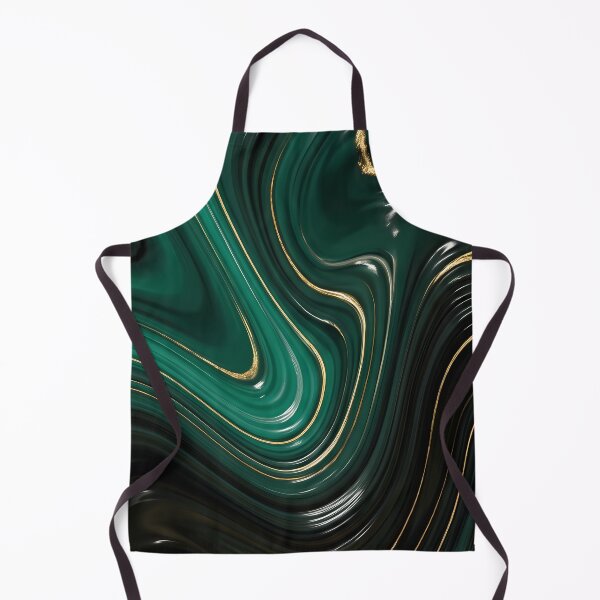 Item preview, Liquid Abstract in Emerald and Gold — Luxury Marble Art designed and sold by SeamPix.