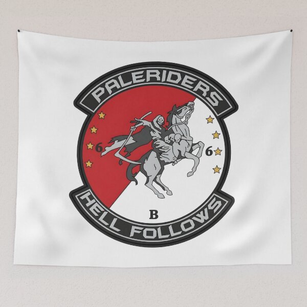 Item preview, B Company 6th Battalion 6th Aviation Regiment Paleriders Insignia Patch designed and sold by CharlieDesings.