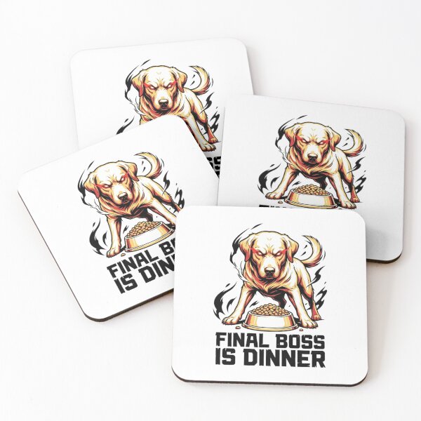 Item preview, Final Boss Food Guarding Labrador - Funny Anime Gamer Dog Art designed and sold by evergreener-art.