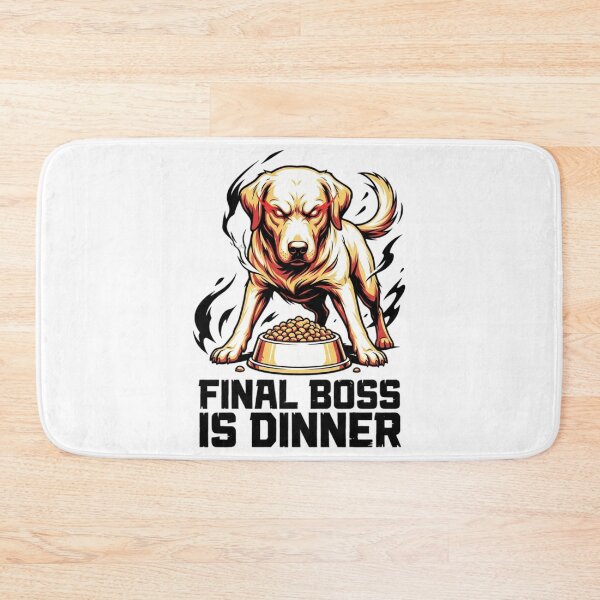 Item preview, Final Boss Food Guarding Labrador - Funny Anime Gamer Dog Art designed and sold by evergreener-art.