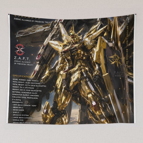 Item preview, Akatsuki Gundam Golden Mobile Suit – SEED Destiny Inspired Mecha Art designed and sold by Dyan4.