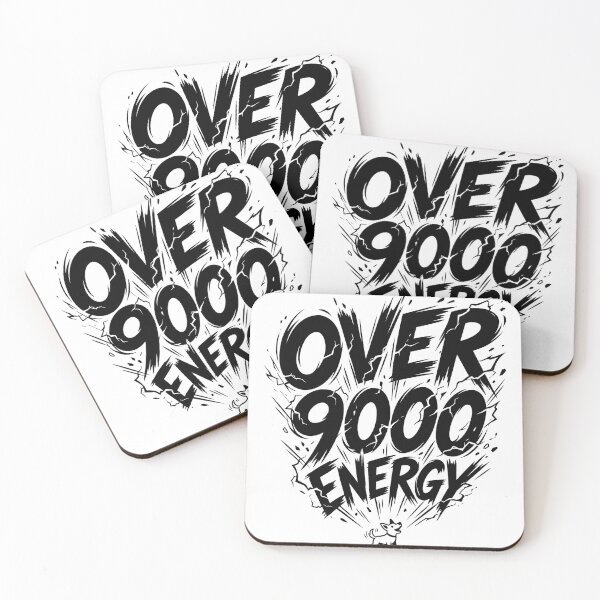 Item preview, Over 9000 Energy Cute Little Dog Anime Power Typography Graphic Tee Design designed and sold by evergreener-art.