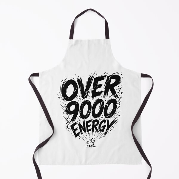 Item preview, Over 9000 Energy Cute Little Dog Anime Power Typography Graphic Tee Design designed and sold by evergreener-art.