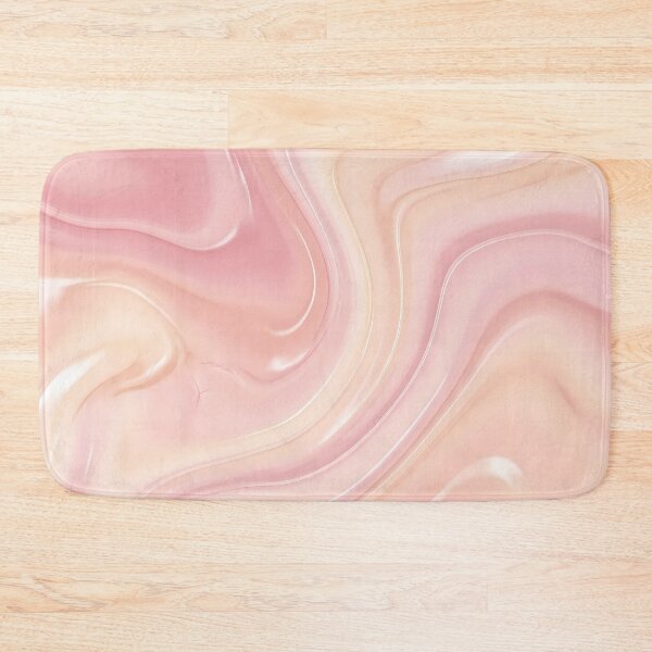 Item preview, Liquid Abstract in Blush Pink and Peach — Soft Marble Art designed and sold by SeamPix.