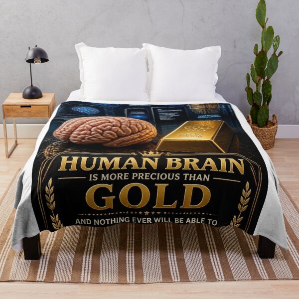 Item preview, Human Brain is more precious than Gold designed and sold by Bebe5512.