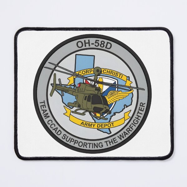 Item preview, OH-58D Kiowa Warrior Corpus Christi Army Depot Team CCAD Patch designed and sold by CharlieDesings.