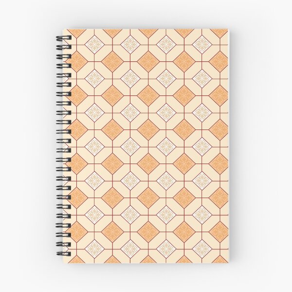 Item preview, Warm Peach Thai Style Geometric Damask Pattern designed and sold by prapapon.