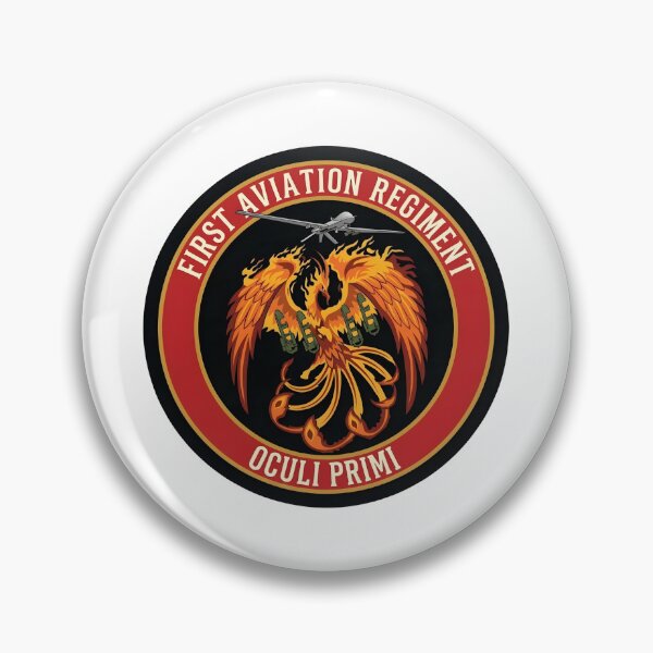 Item preview, First Aviation Regiment Oculi Primi Phoenix Insignia Patch designed and sold by CharlieDesings.