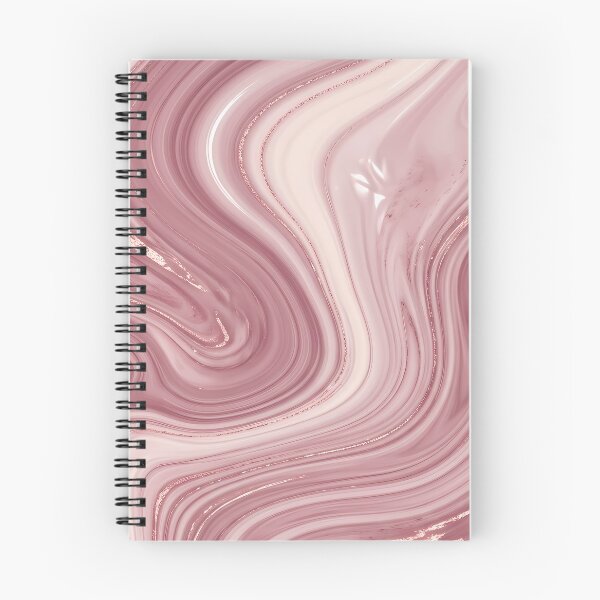 Item preview, Liquid Abstract in Dusty Rose and Rose Gold — Elegant Marble Art designed and sold by SeamPix.