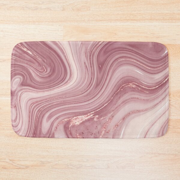Item preview, Liquid Abstract in Dusty Rose and Rose Gold — Elegant Marble Art designed and sold by SeamPix.