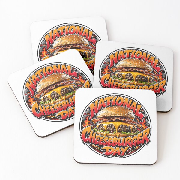 Item preview, National Cheeseburger Day Bacon Burger Foodie Graphic Design designed and sold by Wilcox PhotoArt.