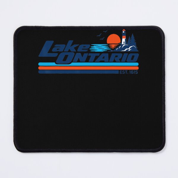 Item preview, Lake Ontario Est 1615 Lighthouse Sunset Retro Stripe Modern Fan Apparel designed and sold by slmfams.